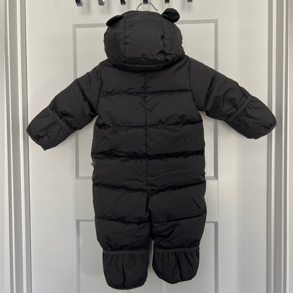 NWT: Gap Baby: Black Snowsuit with Hood: Size 3-6m - Picture 2 of 7